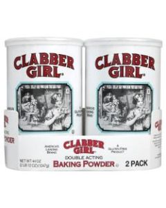 Clabber Girl Baking Powder, 22 Oz, Pack Of 2 Tubs