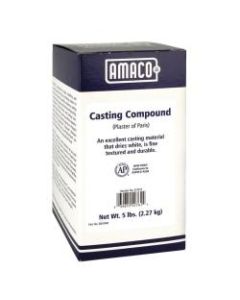 AMACO Plaster Of Paris Casting Compound, 5 Lb Box, White