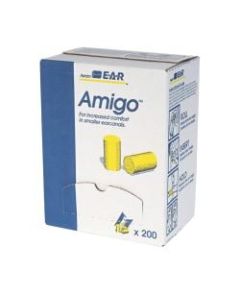 3M E-A-R Classic Earplugs, Small, Yellow, Box Of 200 Pairs