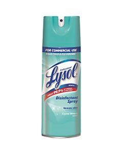 Lysol Ready-To-Use Disinfectant Spray, Crystal Waters Scent, 12.5 Oz Bottle, Case Of 12