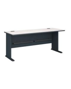 Bush Business Furniture Office Advantage Desk 72inW, Slate/White Spectrum, Standard Delivery