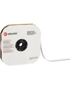 VELCRO Brand Loop Tape, Dots, 1 7/8in, White, Case Of 450