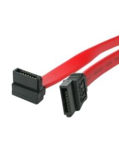 StarTech.com 24in SATA to Right Angle SATA Serial ATA Cable - Make a right-angled connection to your SATA drive, for installation in tight spaces - 24in SATA to Right Angle SATA Serial ATA Cable - 24 Inch SATA to Right Angle SATA