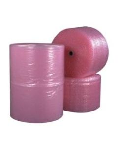 B O X Packaging Anti-Static Air Bubble Rolls, 1/2in x 24in x 250ft, Pink, Pack Of 2