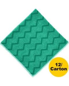 Rubbermaid Microfiber Cleaning Cloths, 16in x 16in, Green