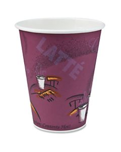 Solo Bistro Design Hot Drink Cups, 10 Oz, Maroon, Case Of 1,000