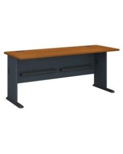 Bush Business Furniture Office Advantage Desk 72inW, Natural Cherry, Standard Delivery