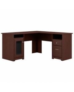 Bush Furniture Cabot L Shaped Desk, Harvest Cherry, Standard Delivery