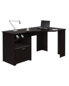 Bush Cabot Corner Desk, Espresso Oak, Standard Delivery