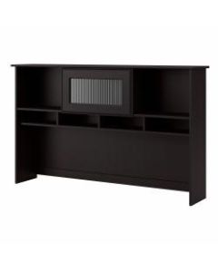 Bush Furniture Cabot 60in Hutch, Espresso Oak, Standard Delivery