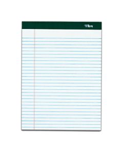 TOPS Double Docket Writing Pads, 8 1/2in x 11in, Narrow Ruled, 100 Sheets, White, Pack Of 4 Pads