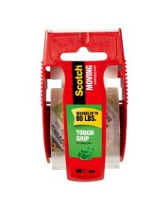 Scotch Tough Grip Moving Packing Tape With Dispenser, 1-7/8in x 22.2 Yd., Clear