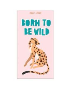TF Publishing 2-Year Monthly Pocket Planner, 3-1/2in x 6-1/2in, Born Wild, January 2022 To December 2023