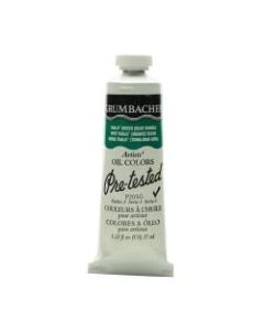 Grumbacher P205 Pre-Tested Artists Oil Colors, 1.25 Oz, Thalo Green (Blue Shade), Pack Of 2