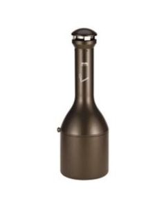 Rubbermaid Commercial Infinity Cylindrical Metal Smoking Receptacle, Traditional, 4.1 Gallons, Aged Bronze