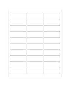 Office Depot Brand Weather-Resistant Laser Labels, LL251WR, 2 5/8in x 1in, White, Case Of 3,000