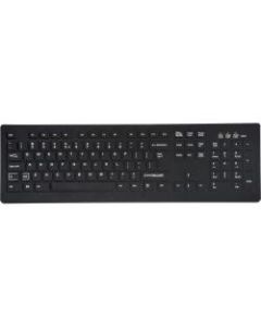 TG3 CK104S Keyboard - Cable Connectivity - USB 2.0 Interface - 104 Key - QWERTY Layout - Scissors Keyswitch - White