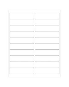 Office Depot Brand Removable Rectangular Laser Labels, LL264, 4in x 1in, White, Case Of 2,000