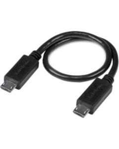 StarTech.com 8in USB OTG Cable - Micro USB to Micro USB - M/M - USB OTG Adapter - 8 inch