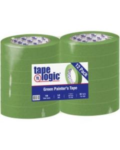 Tape Logic 3200 Painters Tape, 3in Core, 1in x 180ft, Green, Case Of 12