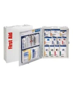 First Aid Only SmartCompliance Metal First Aid Cabinet,Medium, White, 94 Pieces
