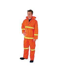 MCR Safety Three-Piece PVC Rain Suit, X-Large, Orange