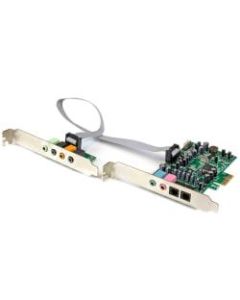 StarTech.com 7.1 Channel Sound Card - PCI Express - 24-bit - 192KHz - 7.1 Sound Channels - Internal - C-Media CM8828 - PCI Express x1 - 92 dB - S/PDIF Out - TAA Compliant