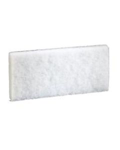Niagara Light-Duty Utility Scrub Pads, 4-5/8in x 10in, White, Box Of 5 Pads