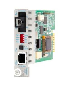 iConverter T1/E1 Single-Fiber Media Converter RJ48 SC Single-mode 40km BiDi Module Wide Temp - 1 x T1/E1; 1 x SC Single-mode Single-Fiber (1310/1550); Internal Module; Lifetime Warranty