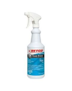 Betco BestScent Ready-To-Use Odor Eliminator, 32 Oz, Ocean Breeze, Pack Of 12