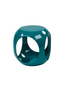 Ave Six Slick Table, Accent, Round, High-Gloss Blue