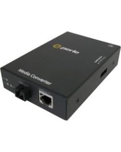 Perle S-110-S1SC20U-XT Media Converter - 1 x Network (RJ-45) - 1 x SC Ports - Single-mode - 10/100Base-TX, 100Base-BX - Desktop, Rail-mountable, Rack-mountable, Wall Mountable