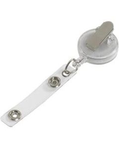 Office Depot Brand Retractable Lanyards, 36in, Clear, Case Of 12