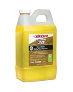 Betco Green Earth Daily Floor Cleaner, 76 Oz Bottle, Yellow, Case Of 4