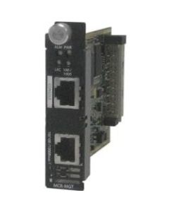 Perle MCR-MGT Management Module - 1 x RJ-45 10/100/1000Base-T Auto MDI/MDI-X LAN, 1 x RJ-45 RS-232 Management100