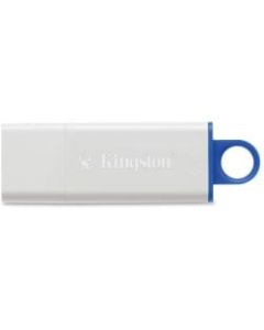 Kingston 32GB DataTraveler G4 USB 3.0 Flash Drive - 32 GB - USB 3.0 - Red, White - 1 Each