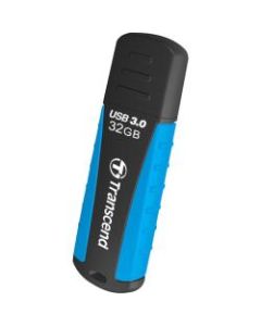 Transcend 32GB JetFlash 810 USB 3.0 Flash Drive - 32 GB - USB 3.0 - Black, Blue, Green - Lifetime Warranty