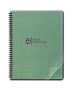 GBC Premium Plus Rounded Corner Presentation Covers, 8 1/2in x 11 1/4in, Clear, Pack Of 25