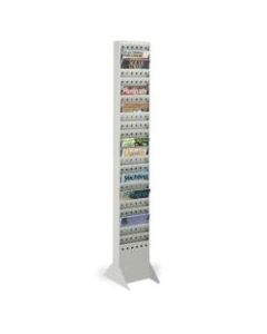 Safco 23-Pocket Steel Magazine Rack, Without Base, Gray