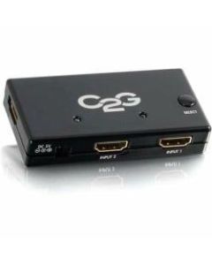 C2G 2-Port HDMI Switch - Auto Switch - 1920 x 1080 - Full HD - 2 x 1 - 1 x HDMI Out