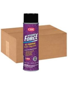 CRC HydroForce All-Purpose Aerosol Cleaner/Degreaser, 20 Oz Can, Case Of 12