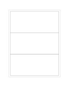 Office Depot Brand Inkjet/Laser Labels, LL134, Rectangular, 8in x 3 1/2in, White, Case Of 300