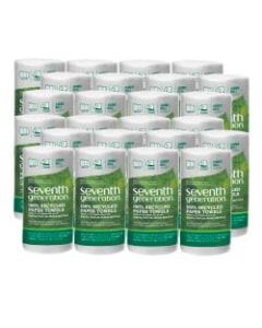 Seventh Generation Right-Size 2-Ply Paper Towels, 100% Recycled, 156 Sheets Per Roll, Pack Of 24 Rolls
