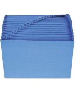 Smead Alphabetic File With Antimicrobial Protection, Letter Size, 7/8in Expansion, Blue