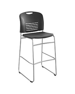 Safco Vy Bistro-Height Sled Base, Black/Chrome