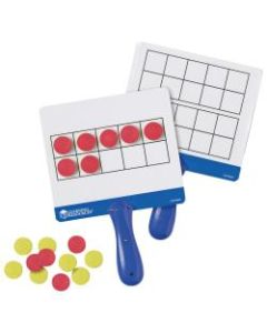 Learning Resources Magnetic 10-Frame Answer Write-And-Wipe Board Set, Assorted Colors, Grades K - 9