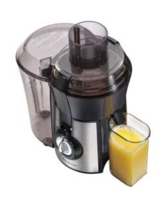 Hamilton Beach Big Mouth Electric Juicer, 20 Fl Oz, Black/Silver
