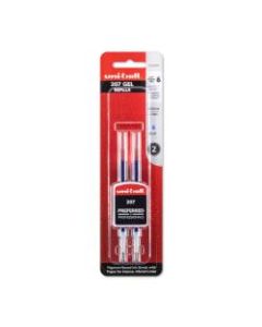 uni-ball 207 Retractable Gel Pen Refills, Medium Point, 0.7 mm, Blue Ink, Pack Of 2 Refills