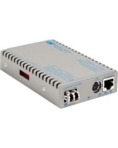 Omnitron Systems iConverter GX/TM2 8926N-0-BW Media Converter - 1 x Network (RJ-45) - 1 x LC Ports - DuplexLC Port - 10/100/1000Base-T, 100Base-BX - Wall Mountable, Rail-mountable, Internal