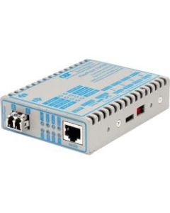 FlexPoint 10/100 Ethernet Fiber Media Converter RJ45 LC Multimode 5km - 1 x 10/100BASE-TX; 1 x 100BASE-FX; US AC Powered; Lifetime Warranty